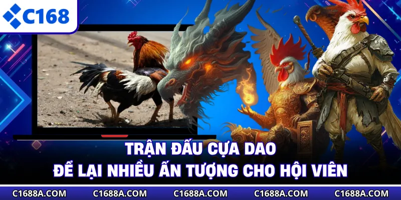 Trận đấu cựa dao để lại nhiều ấn tượng cho hội viên